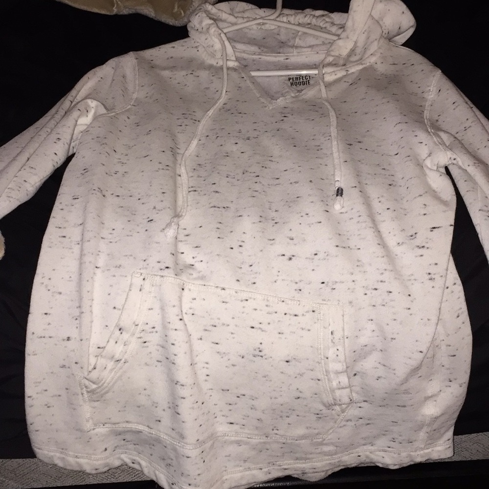 A white and black sweater